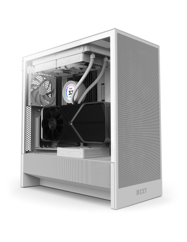 Caja Pc Nzxt H5 Flow 2024  Vidrio Templado Cc-h52fw-01 Blanca