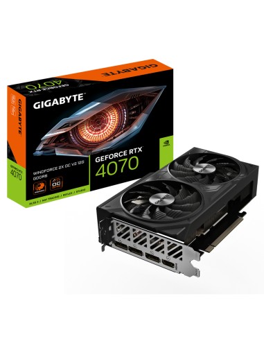 Tarjeta Gráfica Vga Gigabyte Geforce® Rtx 4070 12gb Windforce 2x Oc V2