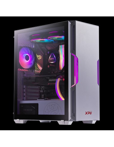 Caja Gaming Xpg Starker Atx 2xusb Sin Fuente Argb Blanco