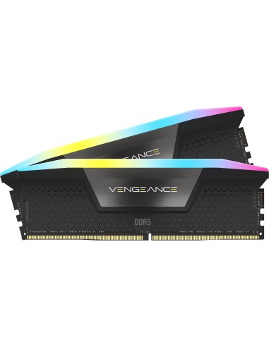 Memoria Kit Ddr5 16gb(2x8gb) Pc5-41600 5200mhz Corsair Vengeance Rgb Black Cl40