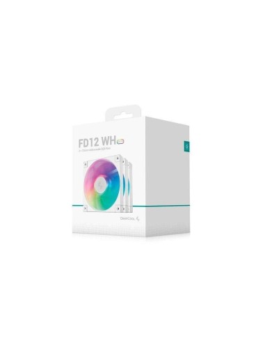 Ventilador 120x120 Deepcool Fd12 Argb Pack 3 White