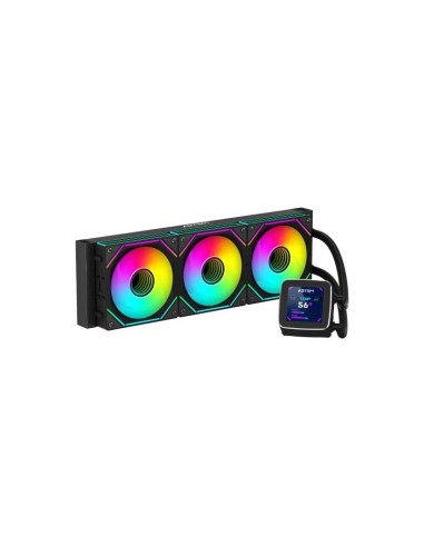 Pack De 4 Unidades Abysm Oceanic Lcd 360 Argb Kit De Refrigeracion Liquida - 3 Ventiladores De 120mm - Iluminacion Argb