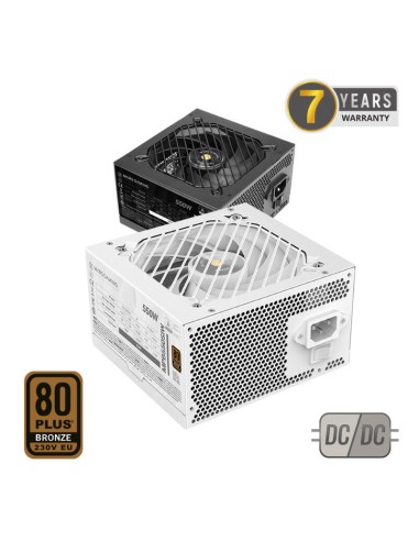 Fuente Alim. 550w Si 80+ Blanco Mars Gaming 550w/ 80 Plus Bronze/ Ventilador 120mm