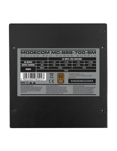 Modecom Fuente De Alimentación Para Pc Mc-b88-700-sm 80+ Bronce 230v Eu 700w