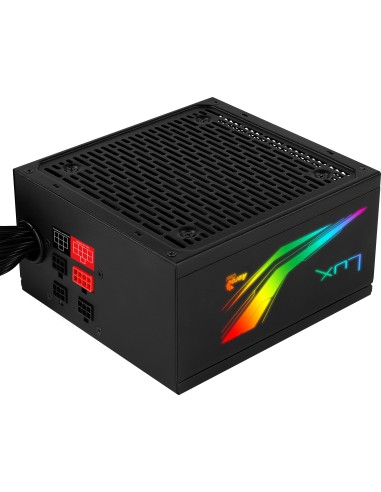 Fuente De Alimentacion Aerocool Lux Rgb 650m, 650 W, 220 - 240 V, 50 - 60 Hz, 94%, 5 A, 120 W