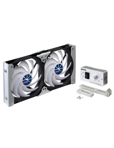 Titan Ttc-sc09tz(b) Ventilador Móvil, 2x 120x120x25mm