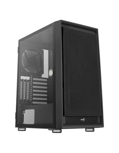 Caja Pc Aerocool Graphite V1 Frontal Mesh Lateral De Cristal Templado