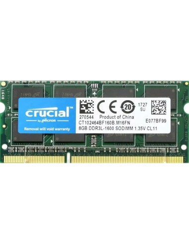 Crucial So-dimm 8gb Retail Ct102464bf160b Tray (bulk)