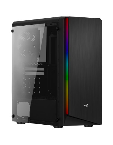 Caja Pc Aerocool Semitorre Rift Iluminacion Rgb Usb 3.0 Card Reader Diseño De Doble Camara Ventana Lateral Total Sin Fuente ...