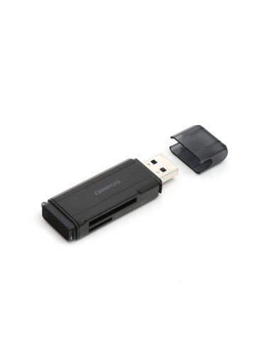 Lector De Tarjetas Externo Omega Microsdhc Usb 3.0 Negro