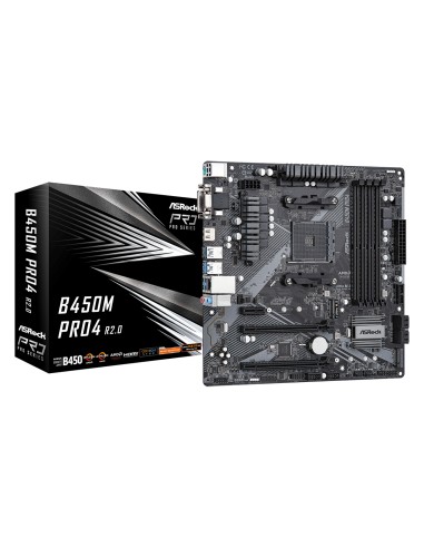 Placa Base Asrock B450m Pro4 R2.0 Amd Am4 Matx