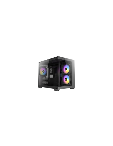 Caja Pc Minitorre Microatx Cx600m Rgb Negro Antec Int:1x3.5,2x2.5/ 1xusb3.0, 2xusb2.0/ Audio In/out/ Panel De Cristal Templad...