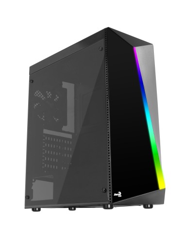 Caja Pc Aerocool Semitorre Shardusb 3.02*usb 2.0audio/microfonosoporta Gpu Hasta 355mmlateral Transparentefrontal Rgb Led