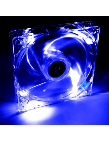 Akyga Ventilador 12 Cm Led Azul Aw-12a-bl Molex 120x120 Mm