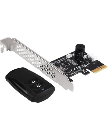 Silverstone Sst-es02-pcie - Control Remoto 2.4g Para Encendido / Reinicio De Pc, Altavoz De Computadora Integrado, Pcie