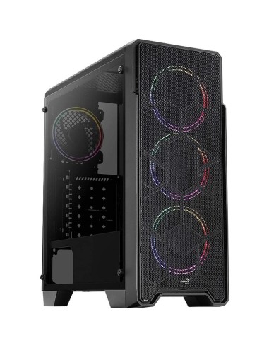 Caja Pc Aerocool Midi Ore Saturn Frgb Black Microatx/atx/miniitx  Frgb-g-bk-v1 3xf