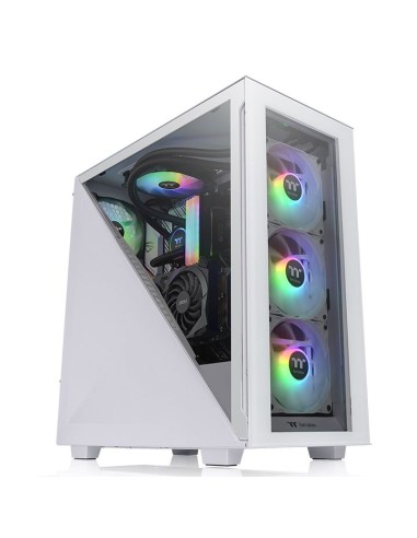 Caja Pc Thermaltake Divider 300 Tg Snow Argb 1*120 + 3*120 Argb Fan