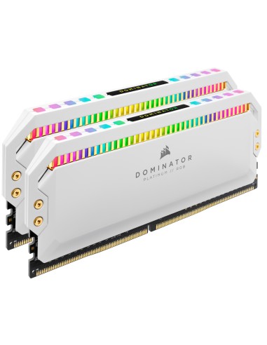 Memoria Ram Corsair Ddr4 3200 32gb C16 Dom Platinum, Rgb K2 2x16gb, 1.35v, Dominator Platinum, Rgb, White Hsp