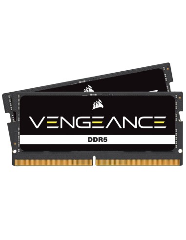 Memoria Ram Corsair Vengeance 16gb 2x8gb Ddr5 4800mhz Sodimm Unbuffered 40-40-40-77 Black Pcb Std Pmic 1.1v