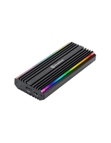 Caja Externa Silverstone Ms13 Negro Led Rgb