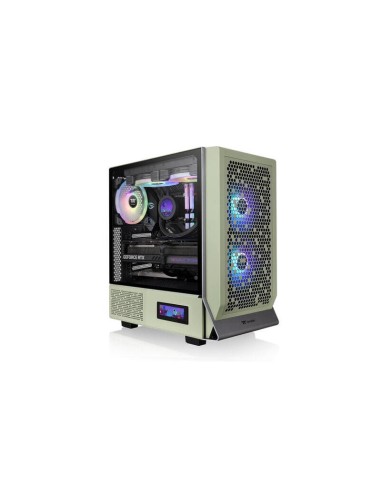 Caja Pc Thermaltake Ceres 300 Tg Argb, Verde Claro, Vidrio Templado