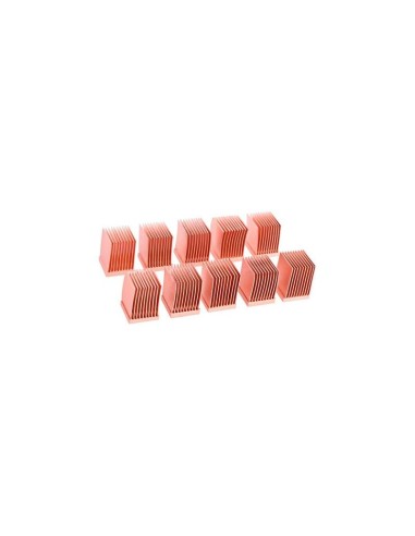 Alphacool Gpu Ram Copper Heatsinks 10x10mm, Disipador De Calor De Cobre, 10 Piezas 17426