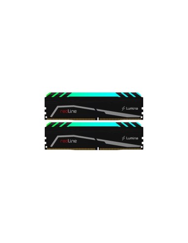 Mushkin 16 Gb Ddr4 3200 2x 8 Gb Kit Dual, Negro Redline Lumina Rgb, Intel Xmp Mla4c320ejjp8gx2