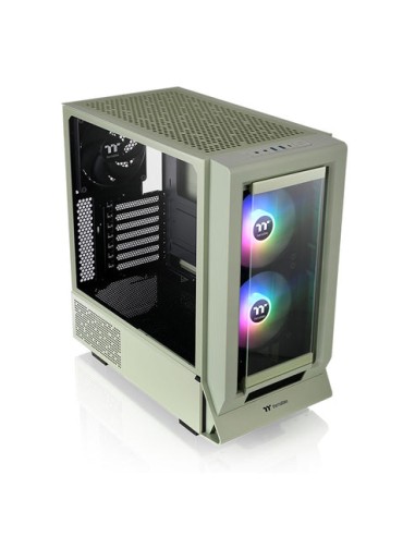 Caja Pc Thermaltake Ceres 350 Mx Verde Claro, Vidrio Templado X 2 Ca-1z3-00mewn-00