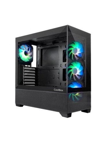 Coolbox Caja Atx Gaming Ga250 Cristal 4xvent.argb Grafica 400mm Coo-cha-ga250-0