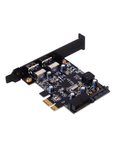 Silverstone  Ec04-e: Tarjeta Pci-e 1x Con 2 Salidas Usb 3.0 Trasera Y Dos Usb 3.0 Internas