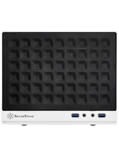 Caja Pc Silverstone Sg13 Mini Tower Negro, Blanco