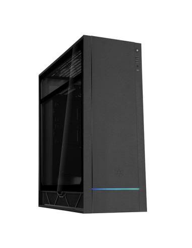 Caja Pc Silverstone Atx F1 Tempered Glass - Negro