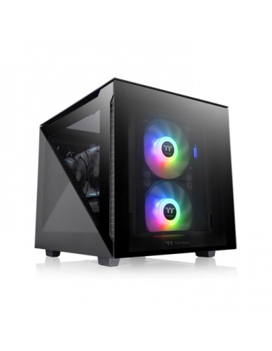 Caja Pc Thermaltake Divider 200 Tg Micro, Tower-gehäuse Schwarz, Tempered Glass