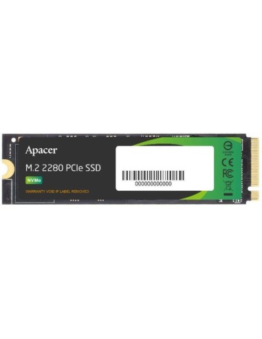 Disco Ssd Apacer As2280p4u 256gb M.2 Pcie Gen3 X4 Nvme 3500/3000 Mb/s