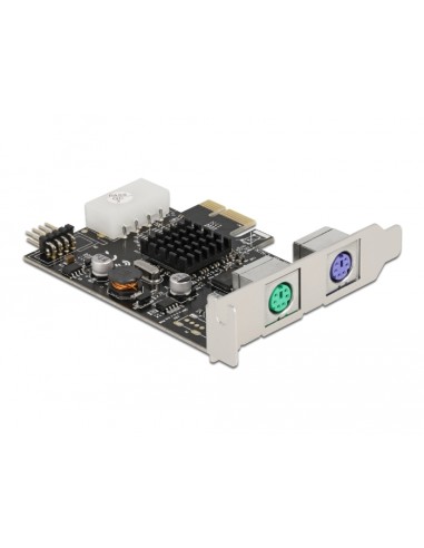 Delock Tarjeta Pci Express X1 A 2 X Ps/2 Y Cabezal De Pines Usb - Factor De Forma De Bajo Perfil