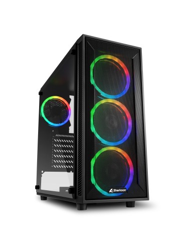 Caja Pc Sharkoon Tg4m Atx 2xusb3.0 Rgb Sin Fuente