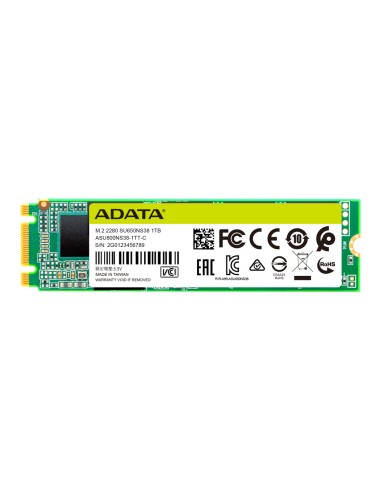 Disco Ssd Adata Ultimate Su650 M.2 1tb Serial Ata Iii 3d Nand Asu650ns38-1tt-c