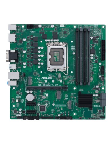 Placa Base Asus Lga1700 Pro B660m-c D4-csm Matx, 4xddr4 4800 (oc) M.2 Usb3.2 Gen1