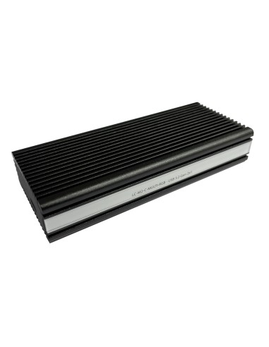 Caja Externa Lc-power Lc-m2-c-multi-rgb M.2 Ssd (nvme Y Sata), Usb 3.2 Gen.2x1, Led Rgb, Negro