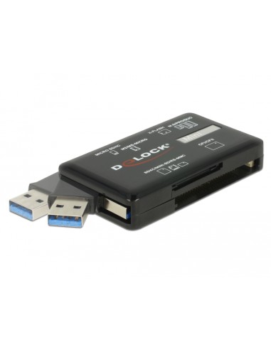 Lector De Tarjetas Externo Delock Superspeed Usb Cf / Sd / Micro Sd / Ms / M2 / Xd