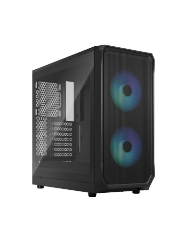 Caja Pc Fractal Design Focus 2 Rgb Black Tg Clear Tint, Fd-c-foc2a-03