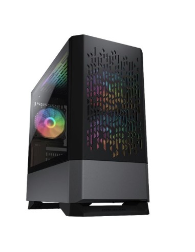 Caja Pc Cougar Mg140 Air Rgb Black Cristal Templado