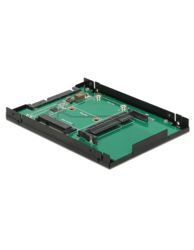 Delock 2.5" Convertidor Sata 22 Pin   1 X Msata / 1 X Cfast -