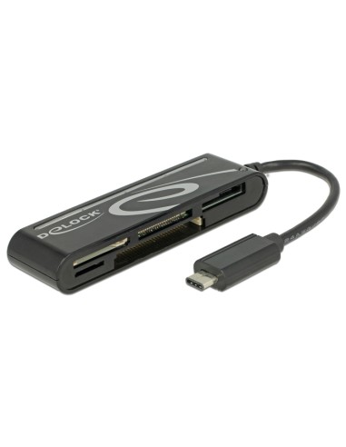 Lector De Tarjetas Externo Delock Usb 2.0 Usb Type-c Macho 5 Ranuras