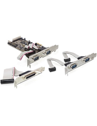 Delock Tarjeta Pci Express   4 X Serie, 1 X Paralelo