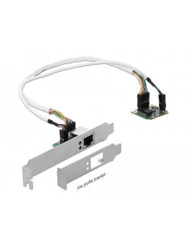 Delock Mini Pcie E / S Pcie Tamaño Medio 1 X Gigabit Lan Perfil Bajo