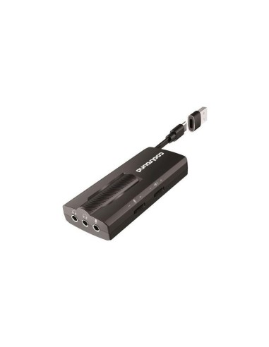 Coolsound Tarjeta De Sonido Externa 7.1 Usb-c - Adaptador A Usb-a - Entradas  Microfono, Auriculares 3.5mm 3 Pin, Auricular +...