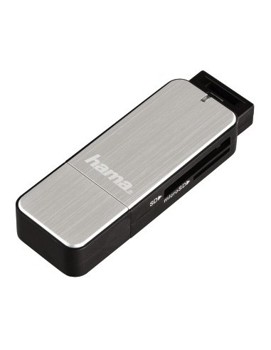 Hama Usb 3.0 Multi Card Reader Sd/microsd Alu Black/silver