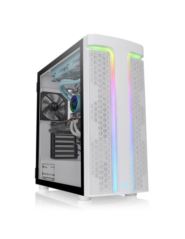 Thermaltake H590 Tg Argb Snow, Caja De Torre (blanco, Vidrio Templado)