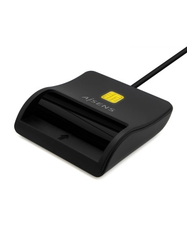 Aisens Lector De Tarjeta Inteligente Dni Usb-c - Negro